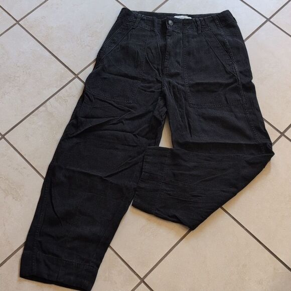 Everlane The Utility Pant In Buttersoft Black Size 6 - Picture 2 of 13